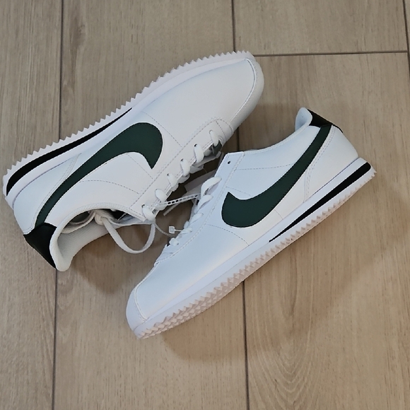 Nike Shoes - Nike Cortez Green And White Sneakers 5.5